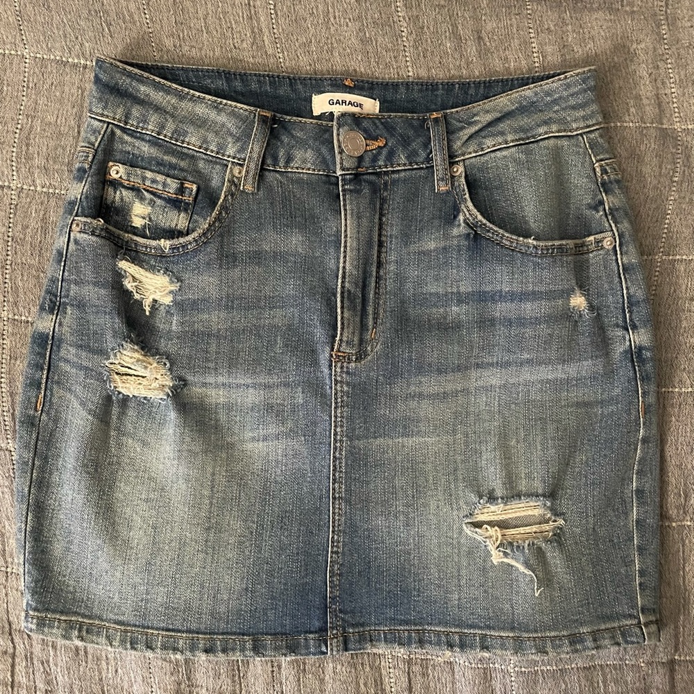 Garage Denim Skirt XS